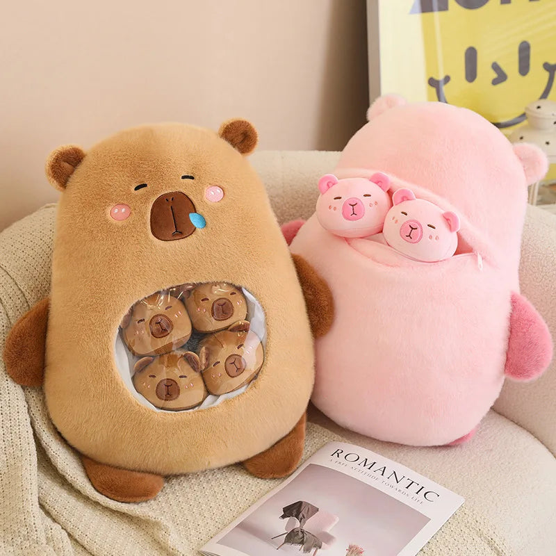 Peluches Capybara et Cochon