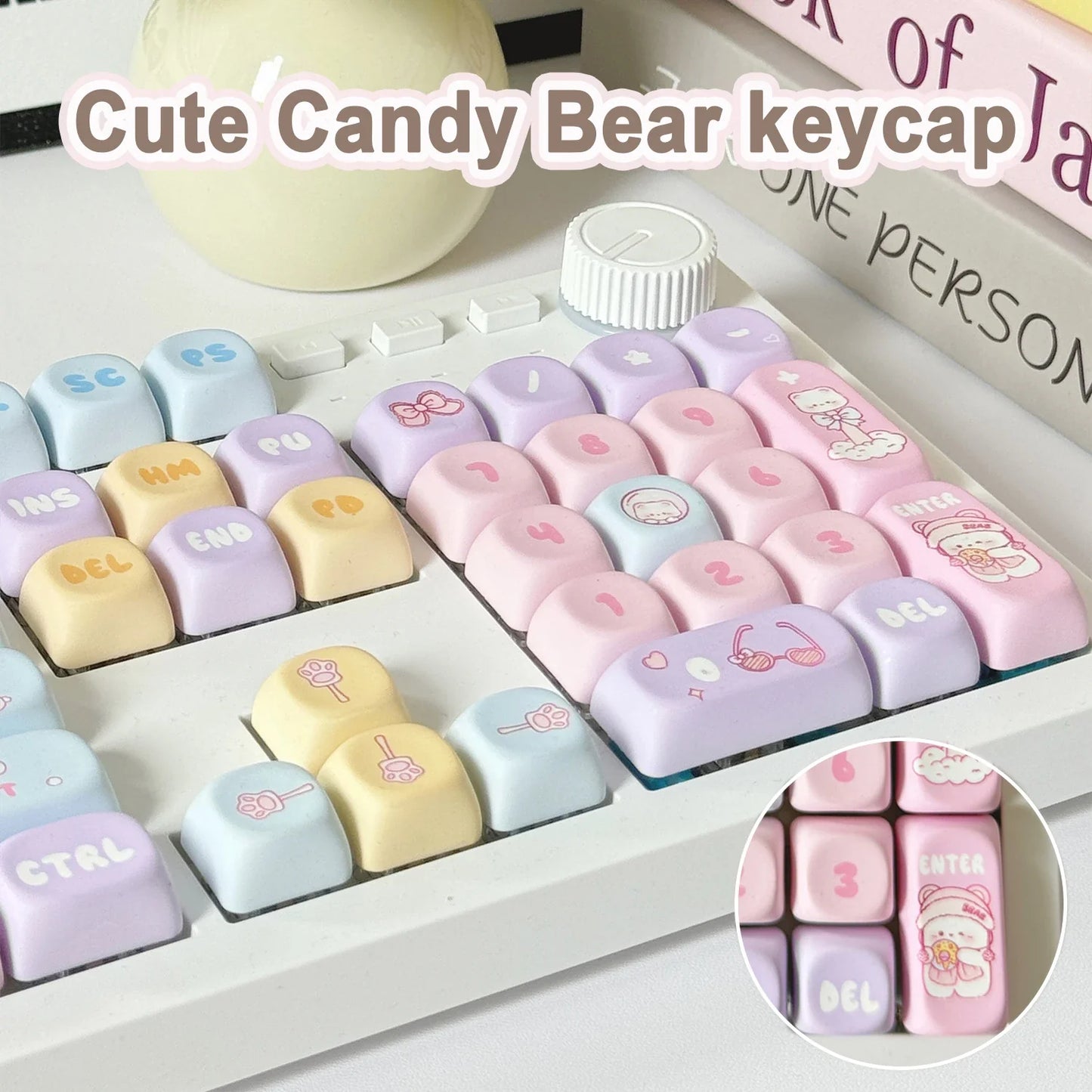 Ensemble de touches de clavier Candy Bear