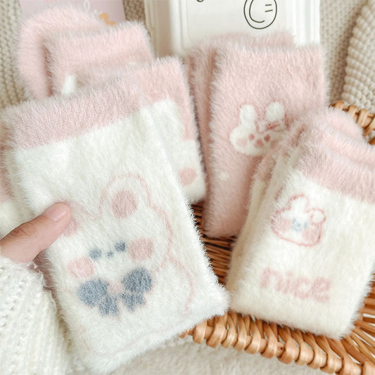 Chaussettes lapin doux