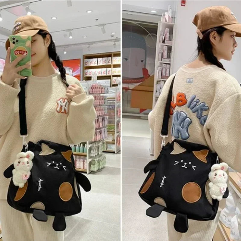 Sac messager en forme de chat