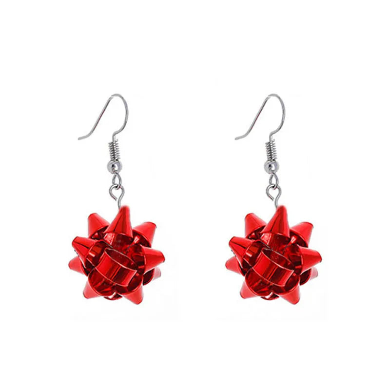 Boucles d'oreilles pendantes de Noël