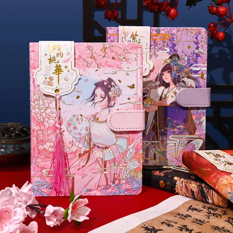 Cuadernos con borlas de dama de la corte