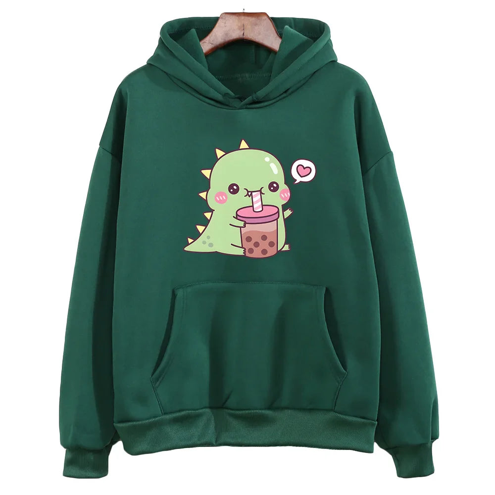 Rexy Loves Boba Tea Hoodie