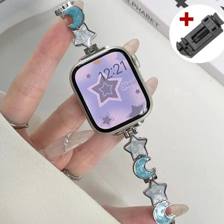Bracelet Apple Watch Lune et Étoile