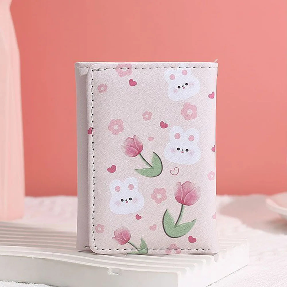 Portefeuilles lapin tulipe kawaii