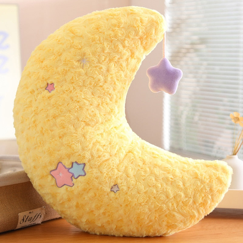 Oreillers en peluche Lune et Étoile