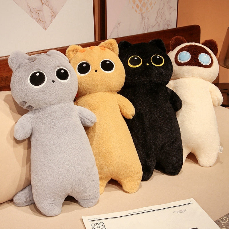 Almohadas corporales de peluche de gato