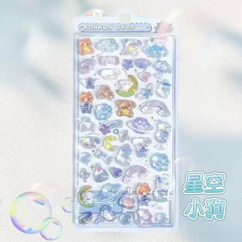 Pastel Kawaii 3D Cuties Sticker Sheets