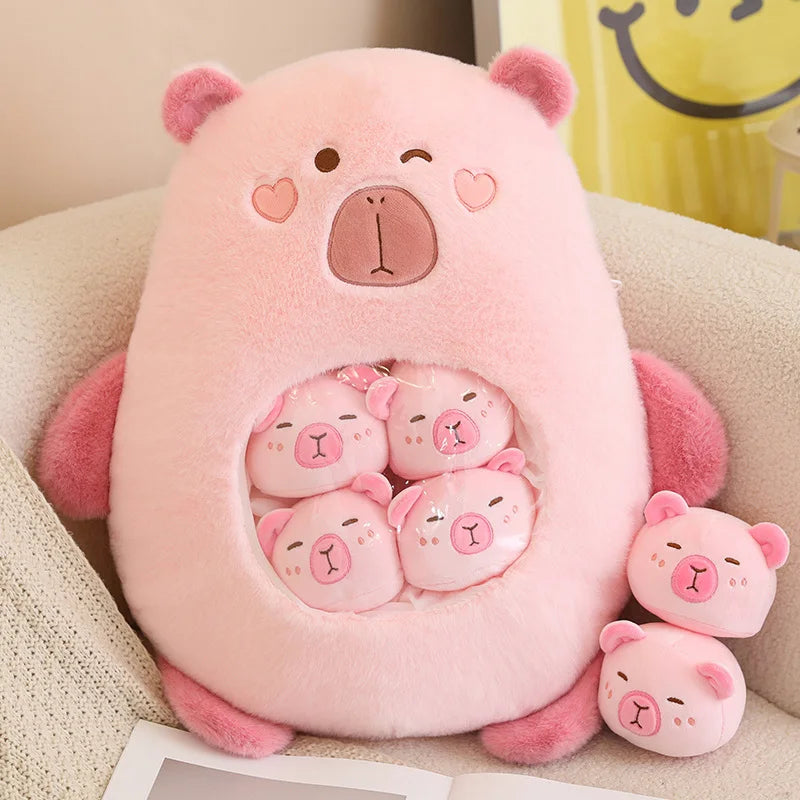 Peluches Capybara et Cochon