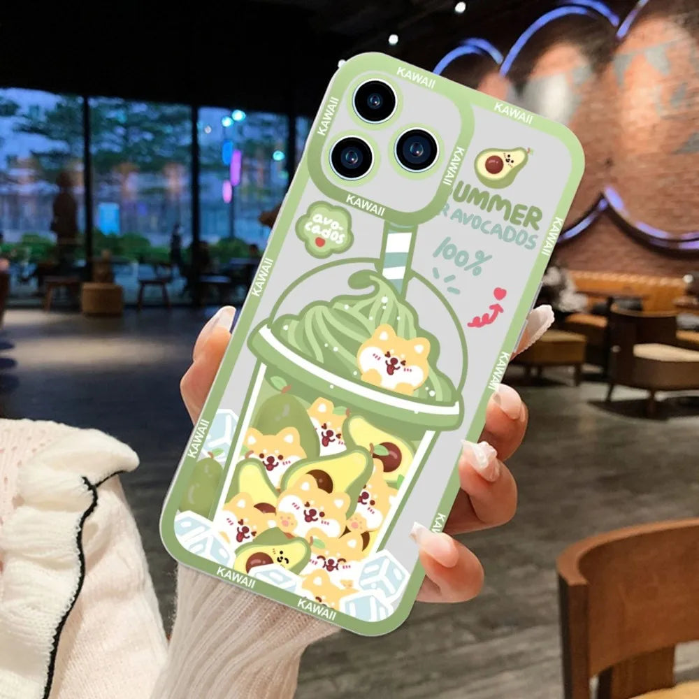 Coque iPhone Kawaii Drinks