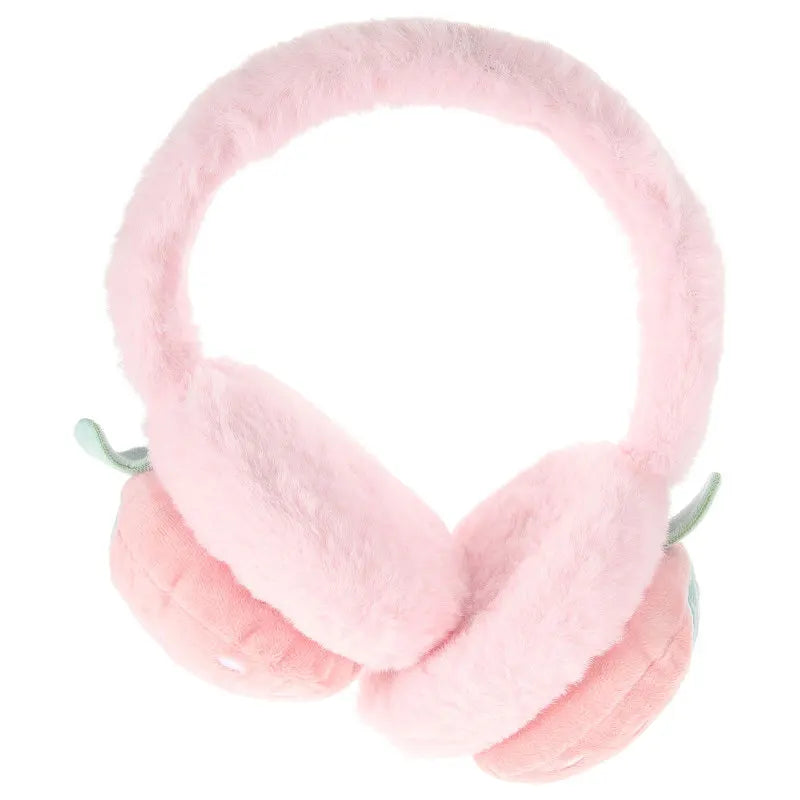 Cache-oreilles Kawaii rose fraise