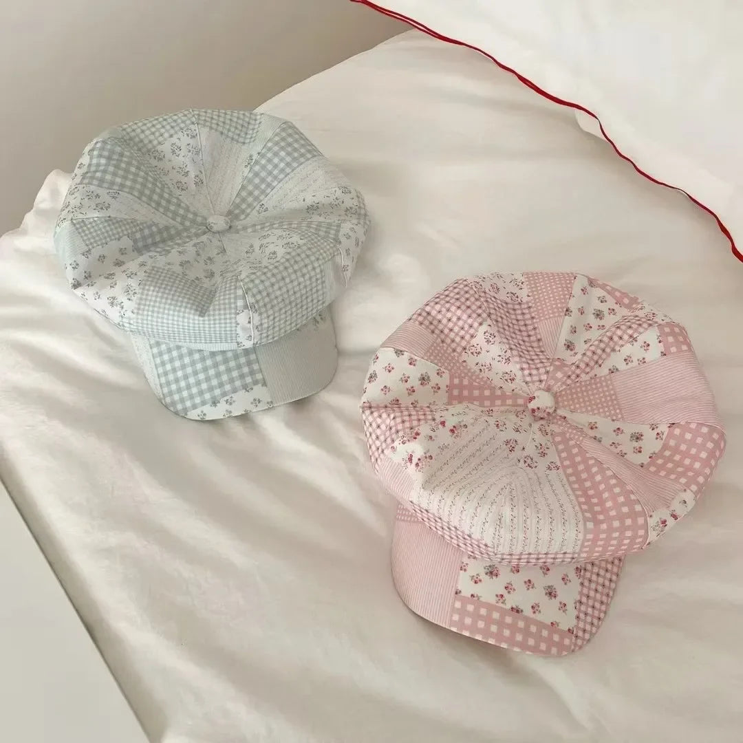 Chapeau patchwork pastel