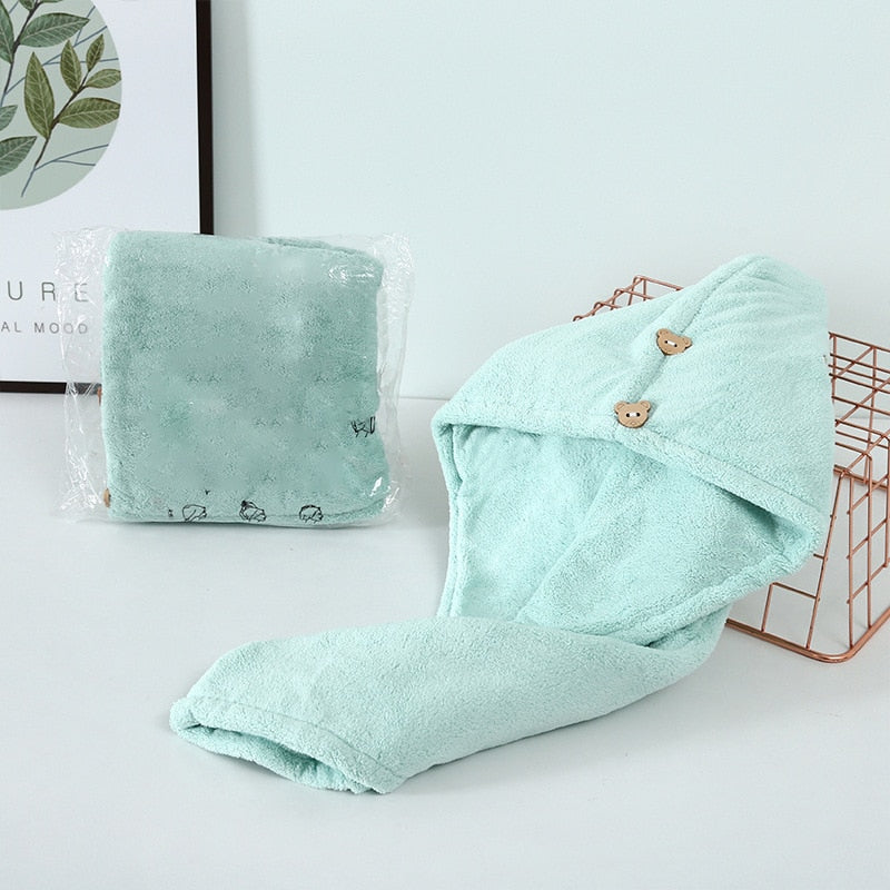 Serviette à cheveux en microfibre