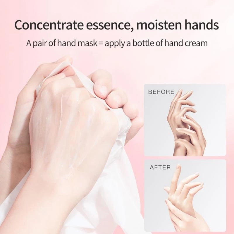Mascarilla de manos con extracto de flor de cerezo