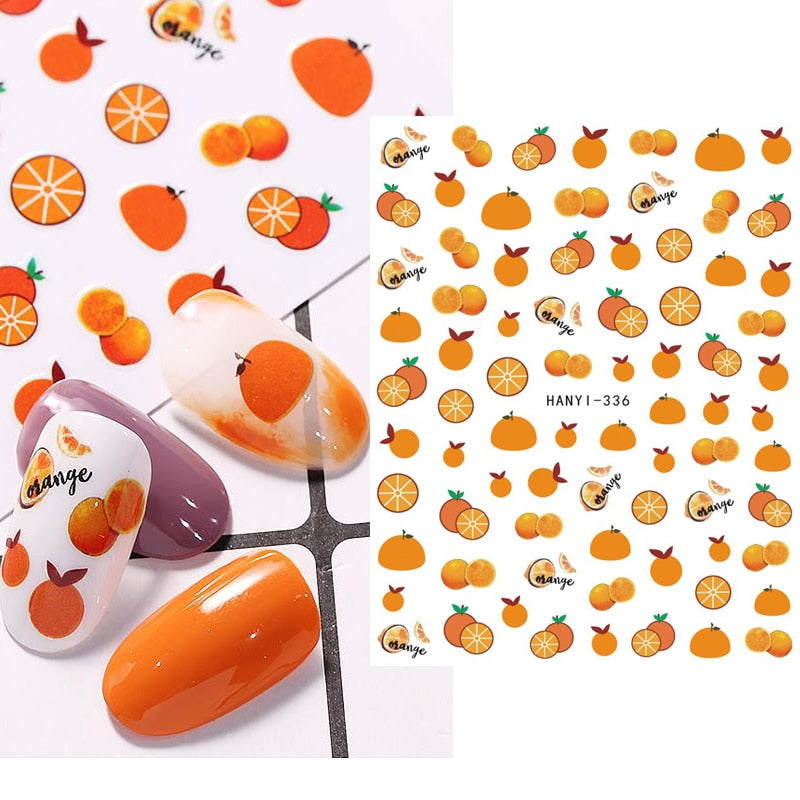 Décalcomanies Nail Art Fruits