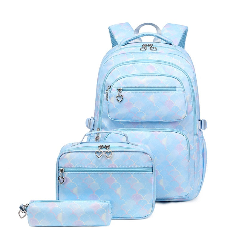 Sac à dos sirène 3 pièces/ensemble