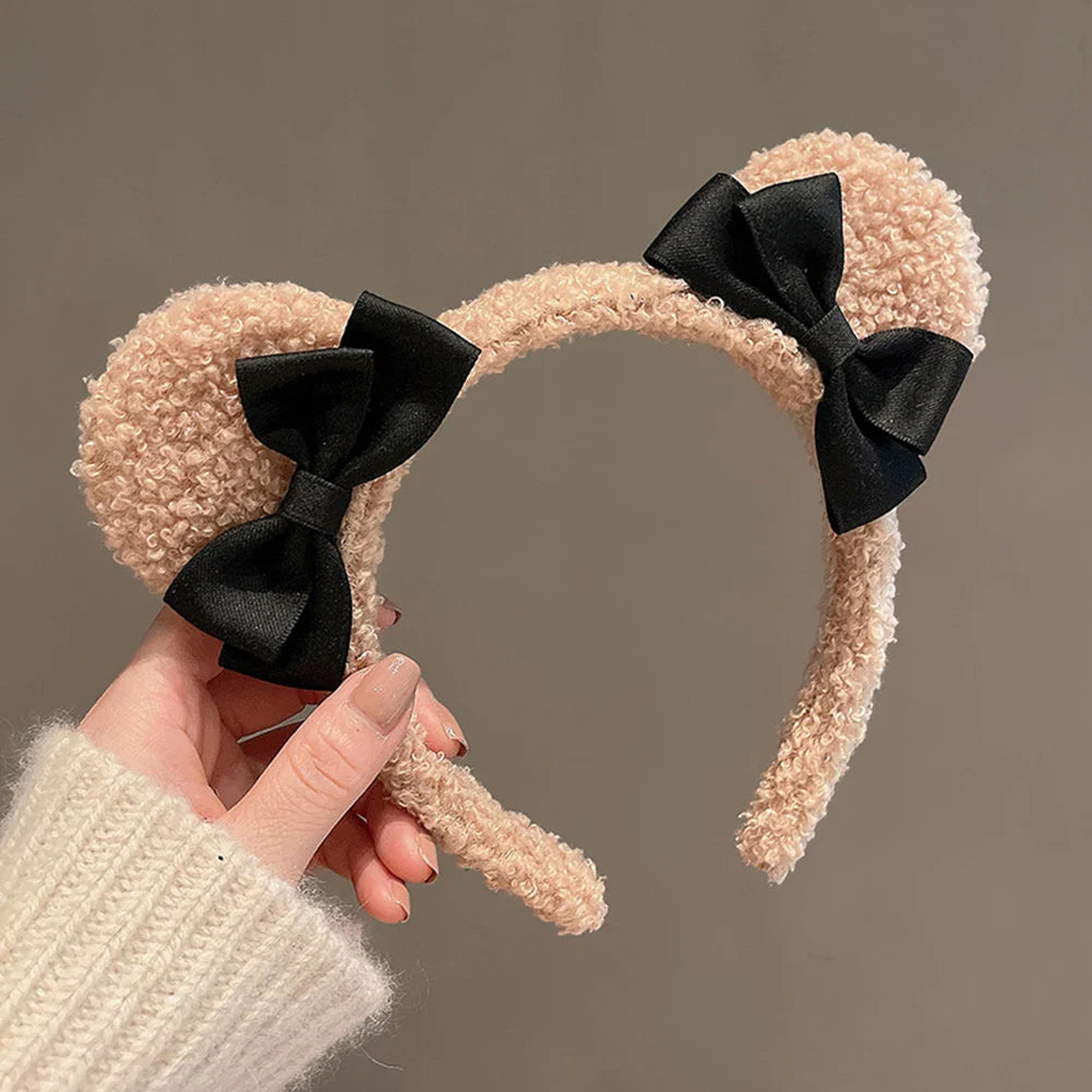 Bandeaux oreilles d'ours en peluche