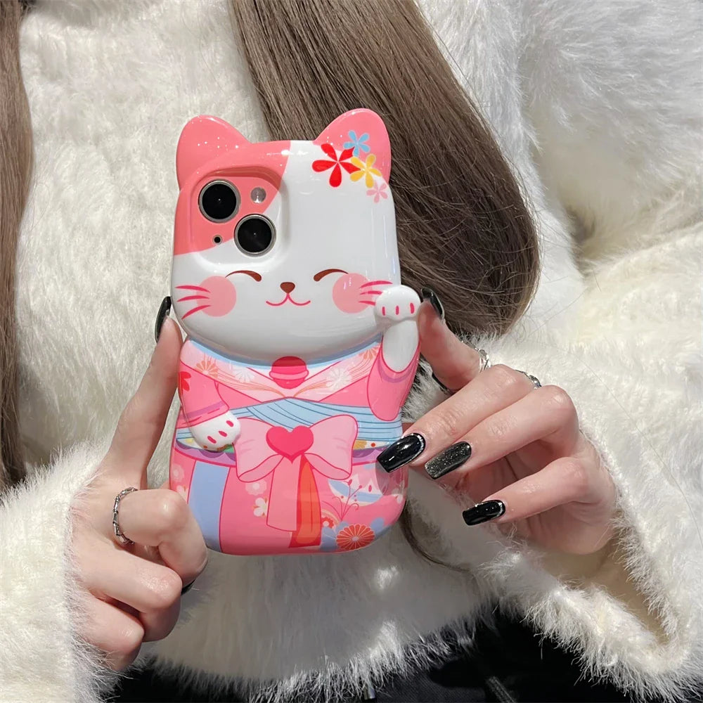 Coque iPhone Kimono Cat