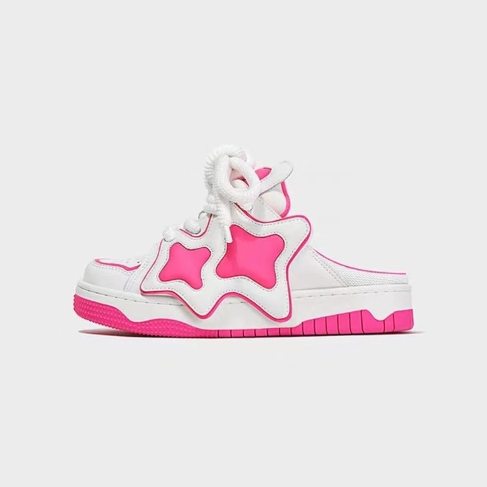 Baskets pastel à dos nu