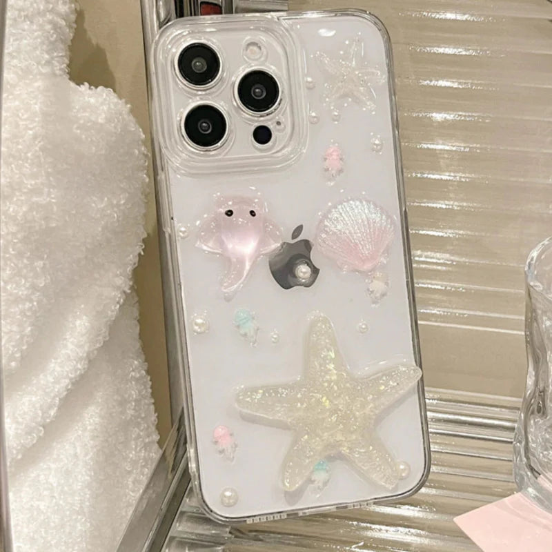 Cute Ocean Clear iPhone Case