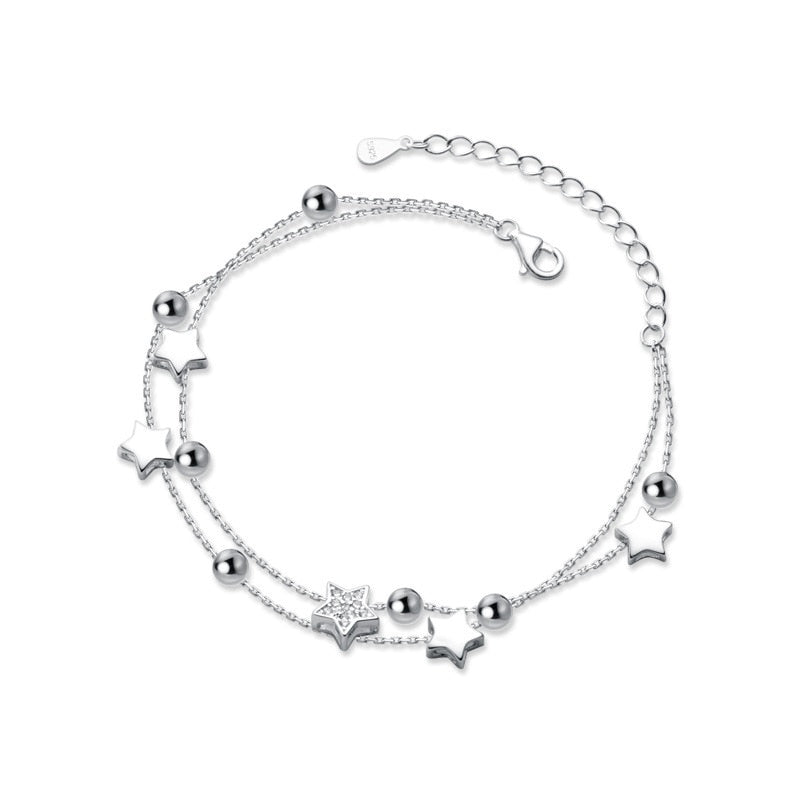 Bracelet étoile en argent sterling 925