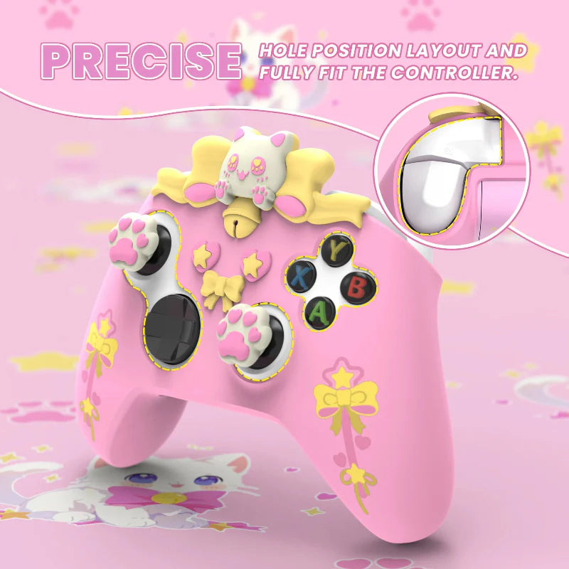 Housse de protection pour manette Xbox PlayVital Kawaii Cat