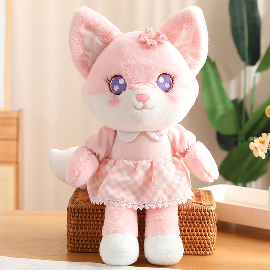 Peluche renard en fleurs de cerisier
