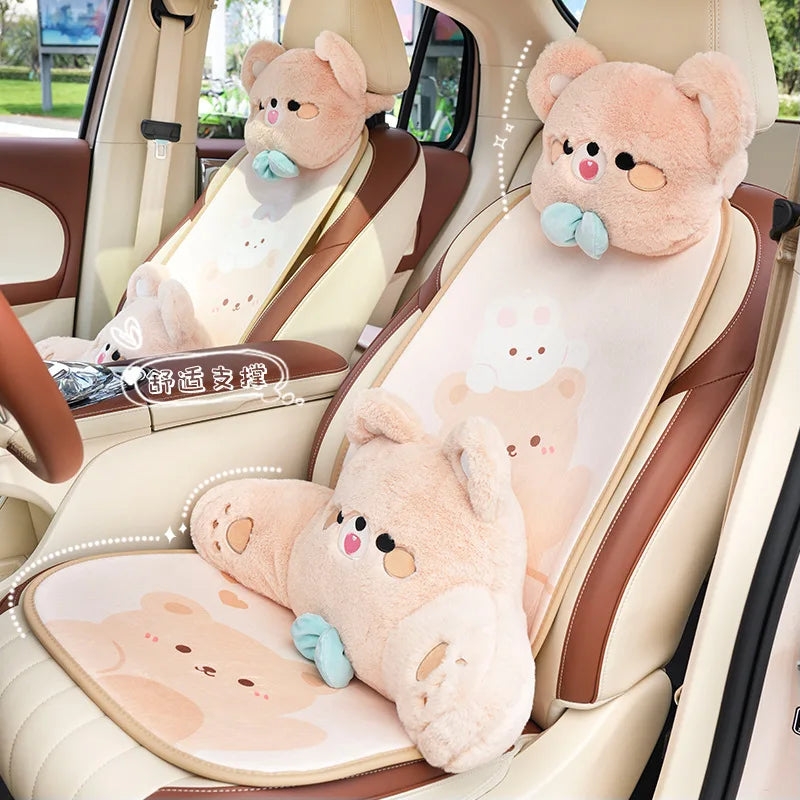 Accesorios para asiento de coche de oso de peluche