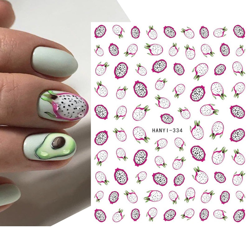 Décalcomanies Nail Art Fruits