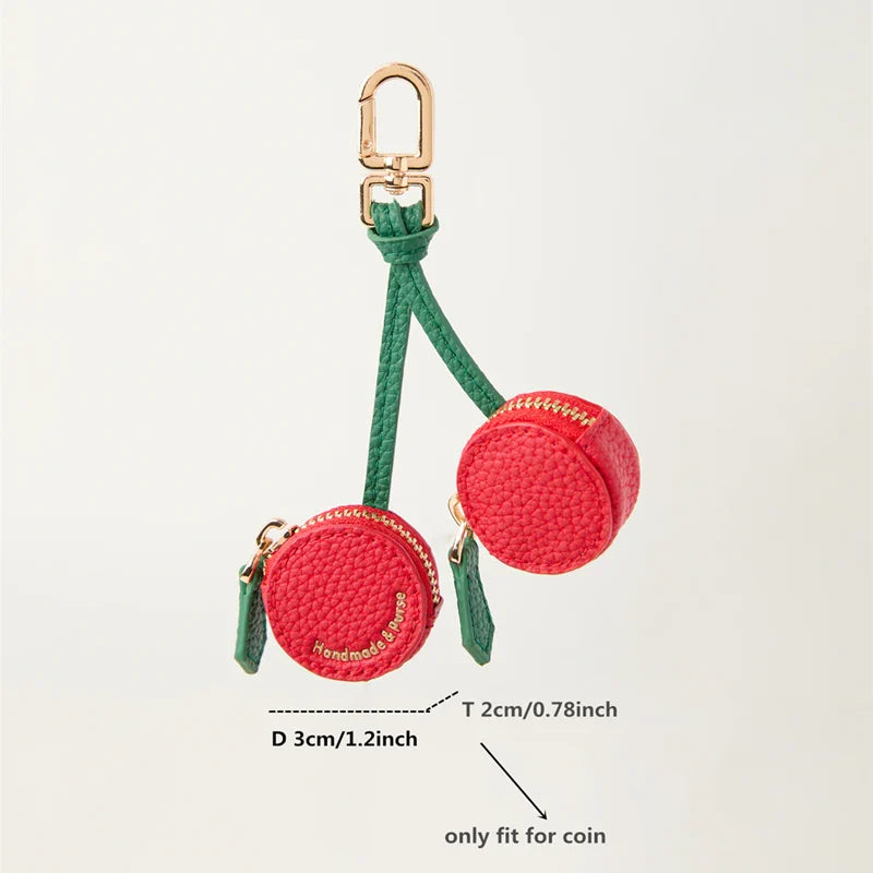 Cute Cherries Coin Purse Key Chain