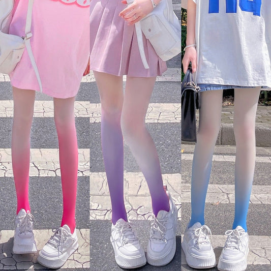Collants dégradés de couleurs