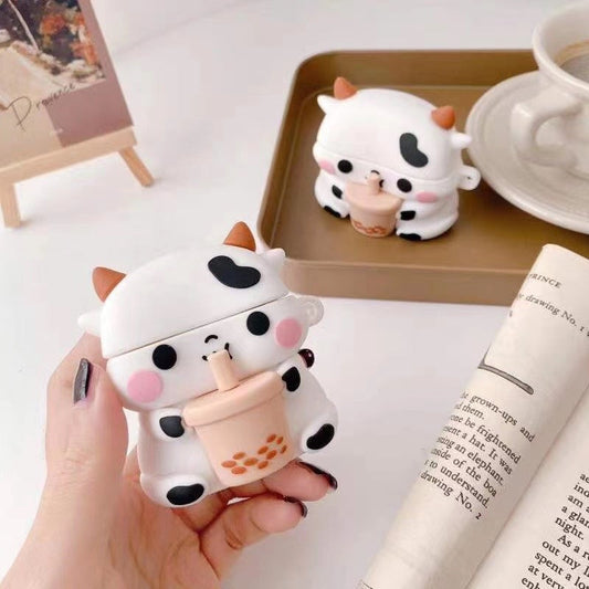Étui pour AirPods Boba Tea Cow