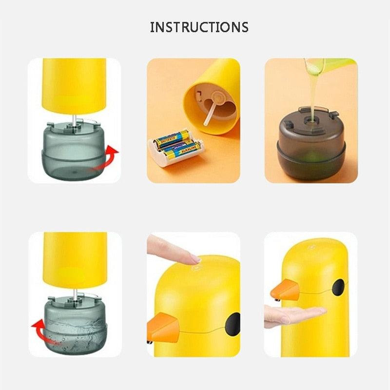 Dispensador de jabón de pato