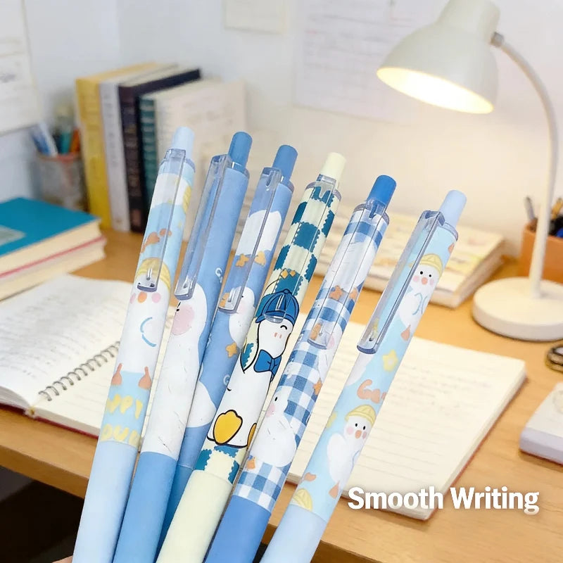 Kawaii Milord Aylesbury Ducky Pens 6PCS