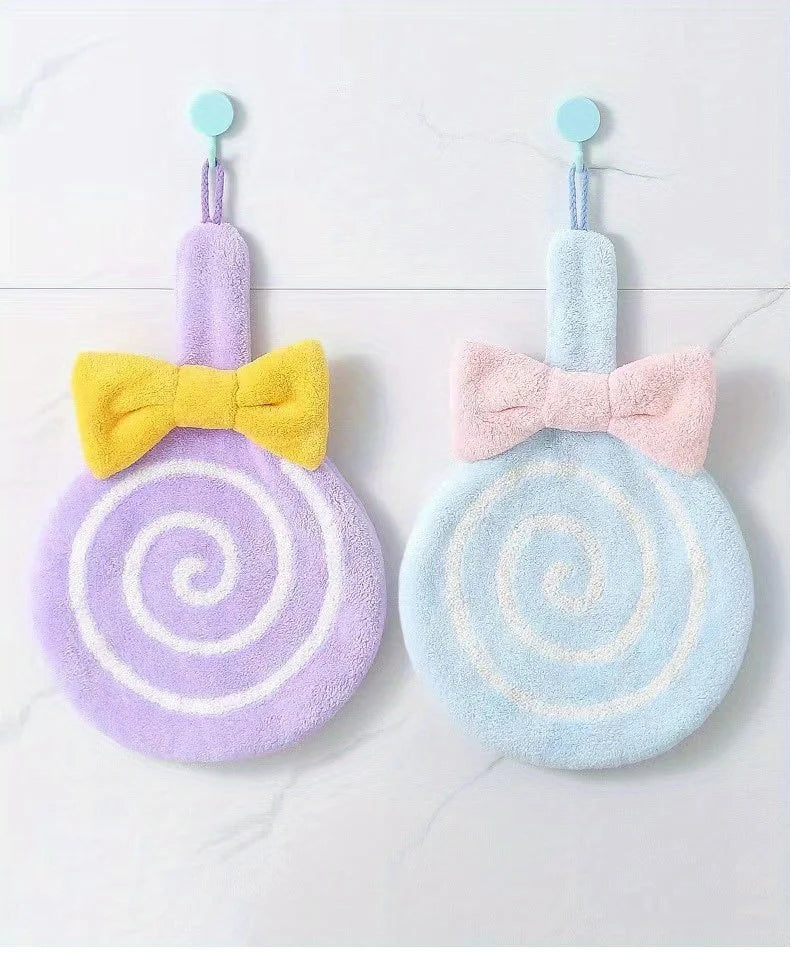 Serviettes à main mignonnes en forme de sucette