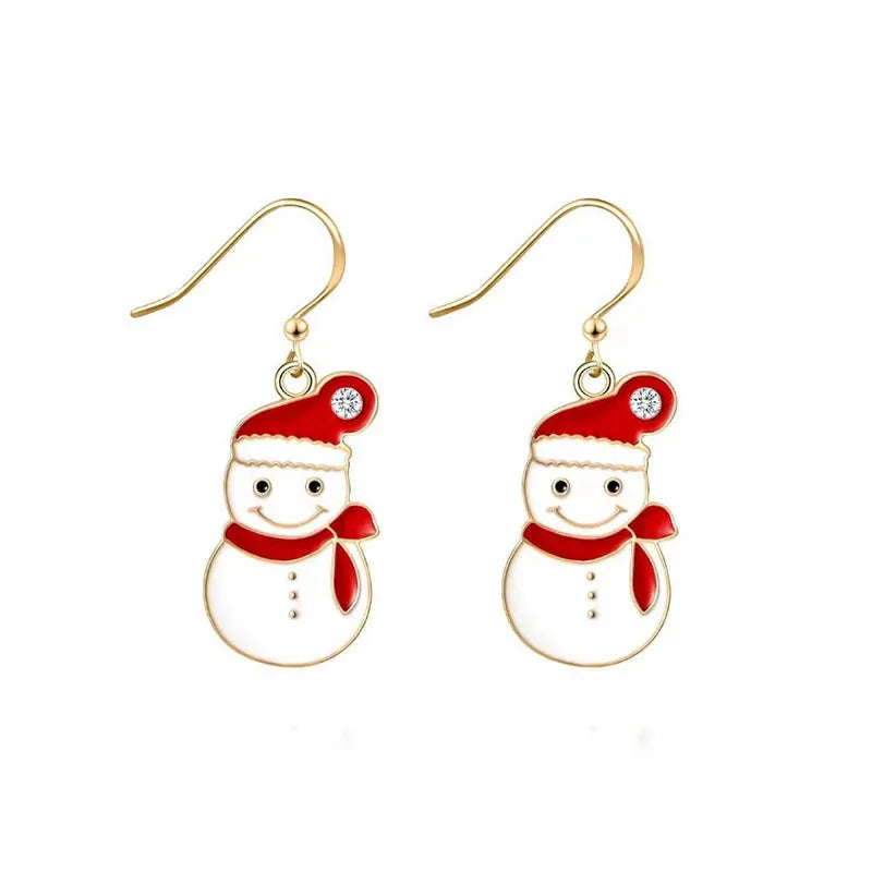 Boucles d'oreilles pendantes de Noël