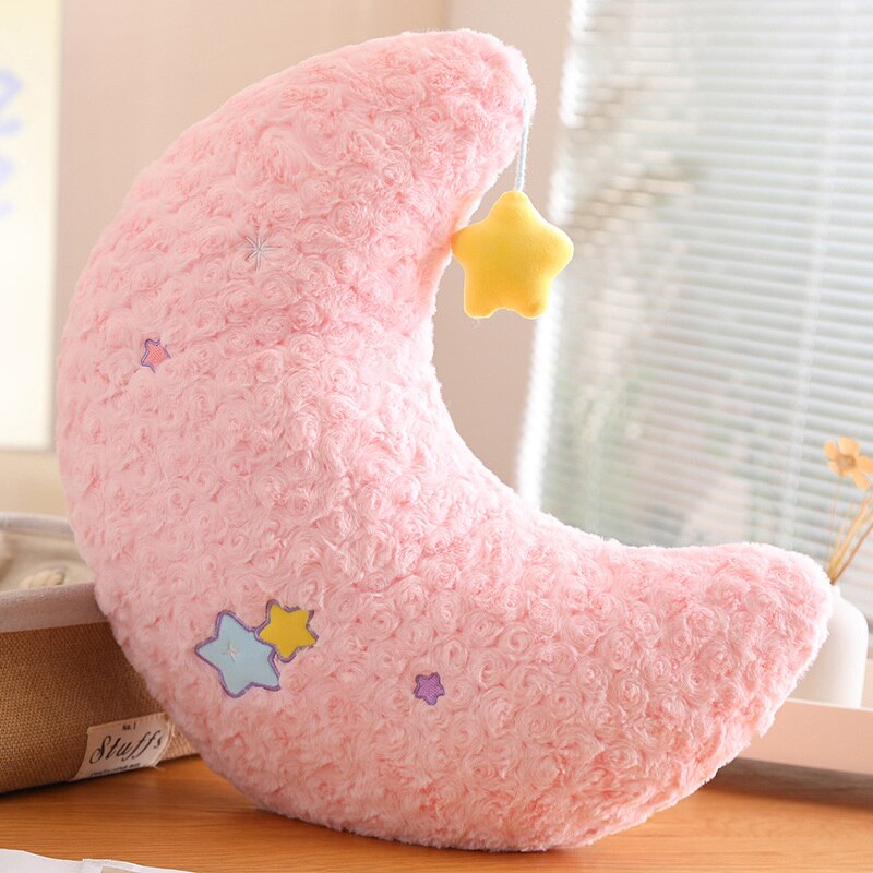 Oreillers en peluche Lune et Étoile