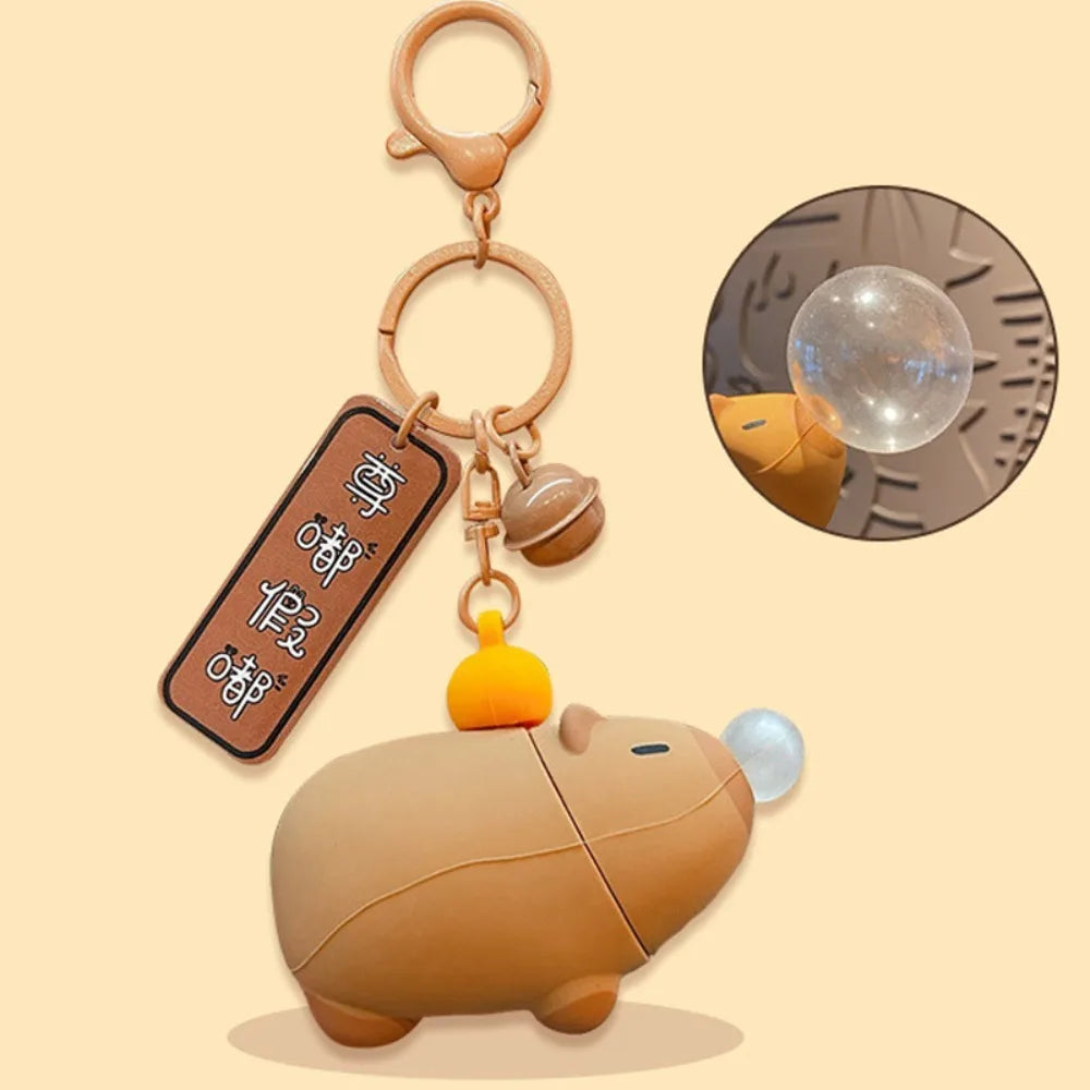 Porte-clés jouet à presser Capybara