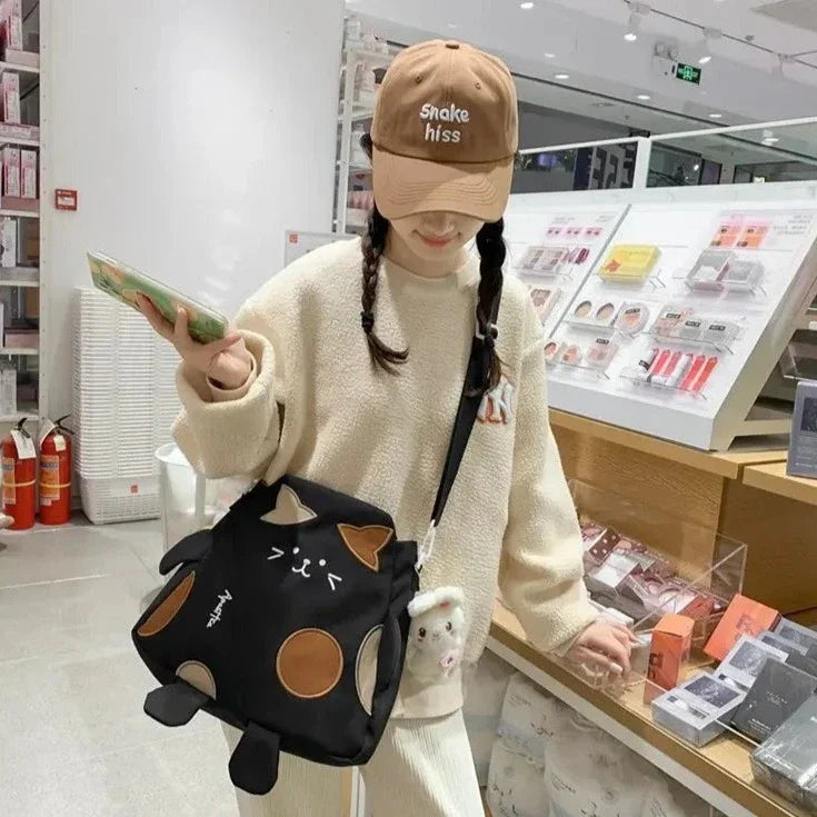 Sac messager en forme de chat