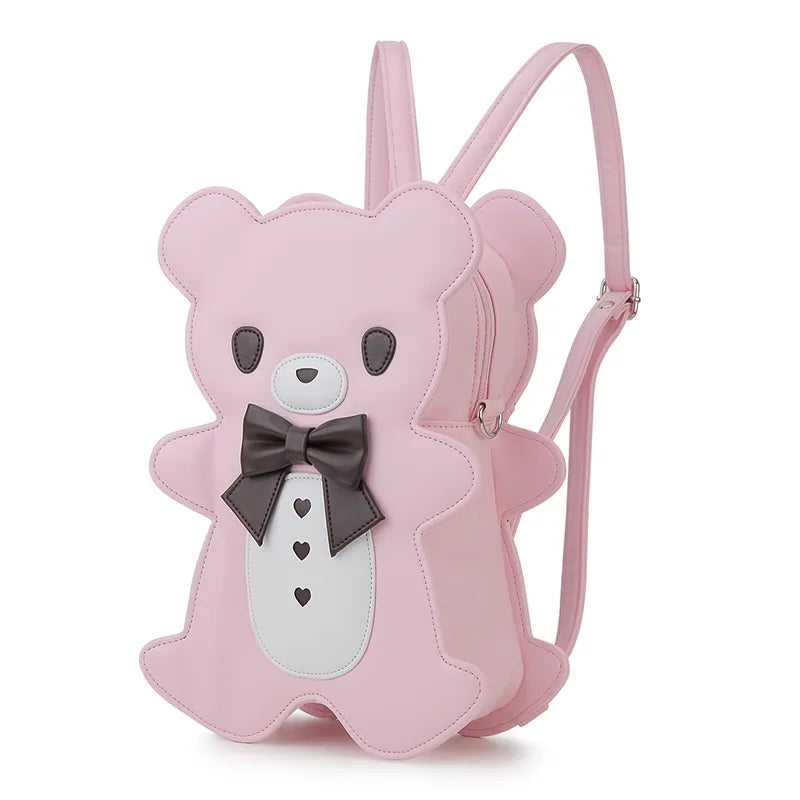 Sac à dos avec nœud papillon et ours