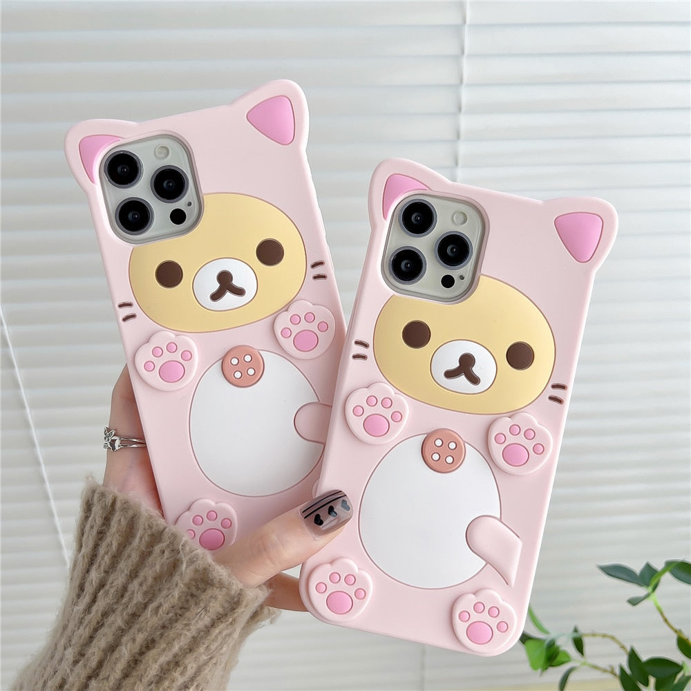 Coque iPhone Ours Chat