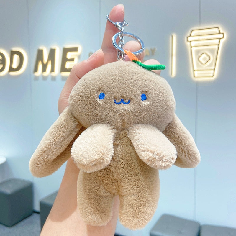 Porte-clés en peluche lapin