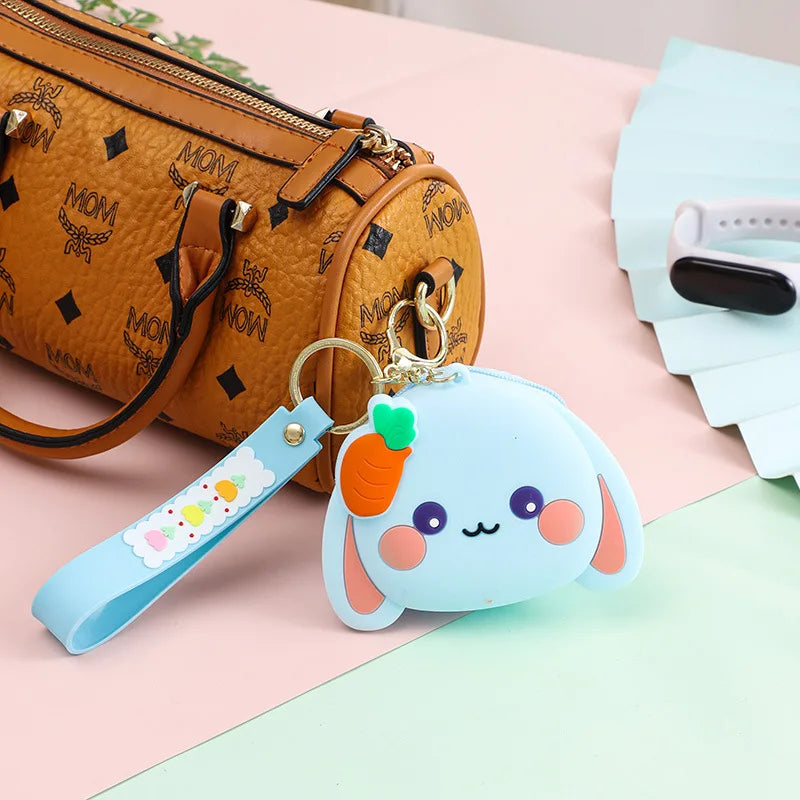 Porte-monnaie lapin carotte