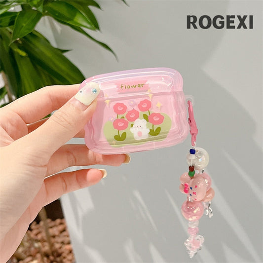 Flower Bunny AirPods Case
