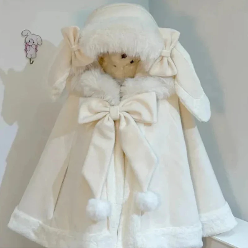 Cape à capuche lapin Kawaii