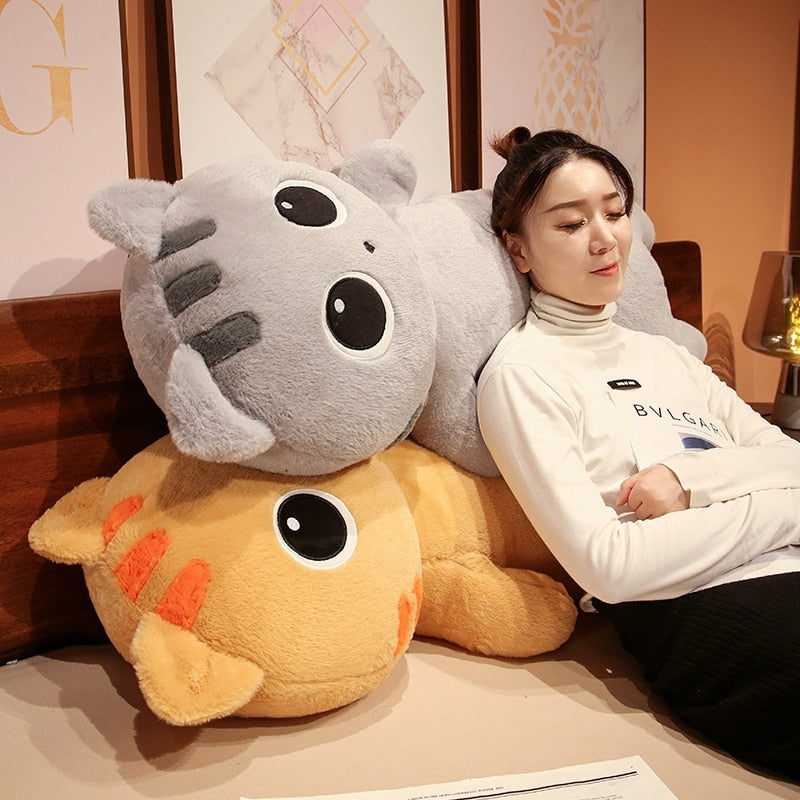 Almohadas corporales de peluche de gato