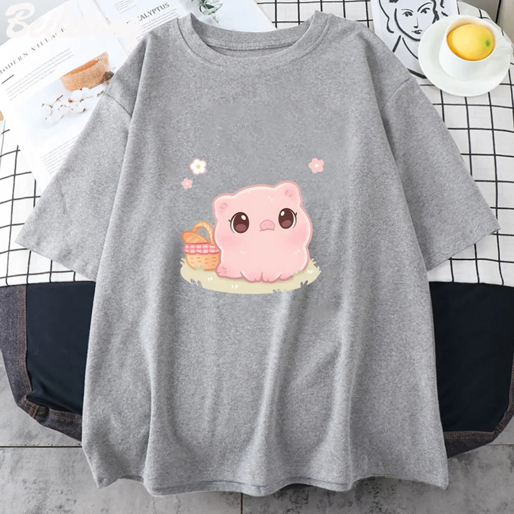 Camiseta de picnic de cerditos