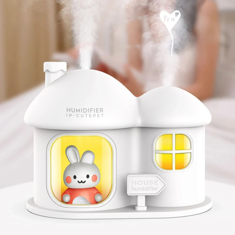 Bunny House Humidifier Night Light