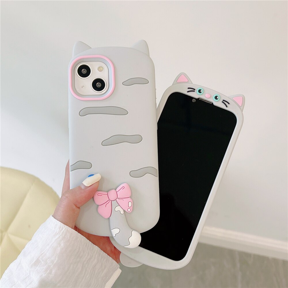 Coque iPhone Chat à queue d'arc