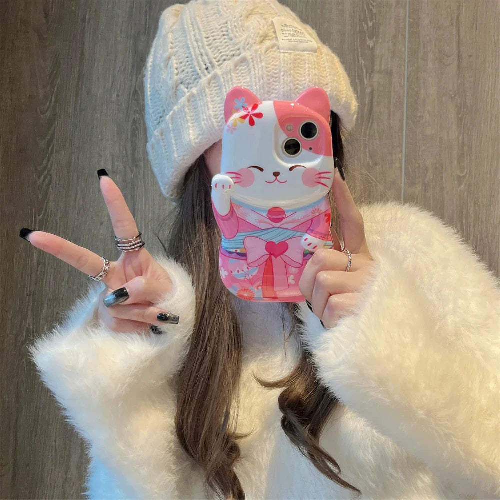 Coque iPhone Kimono Cat